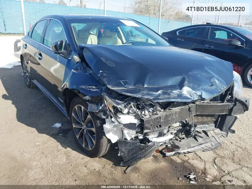 4T1BD1EB5JU061220 2018 Toyota Avalon Hybrid Xle