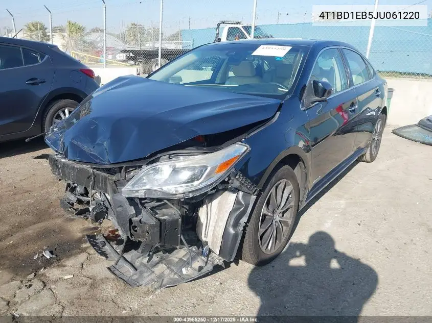 4T1BD1EB5JU061220 2018 Toyota Avalon Hybrid Xle