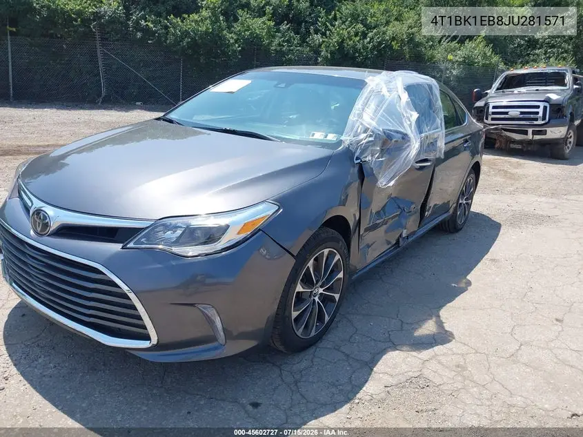 2018 Toyota Avalon Xle VIN: 4T1BK1EB8JU281571 Lot: 45602727