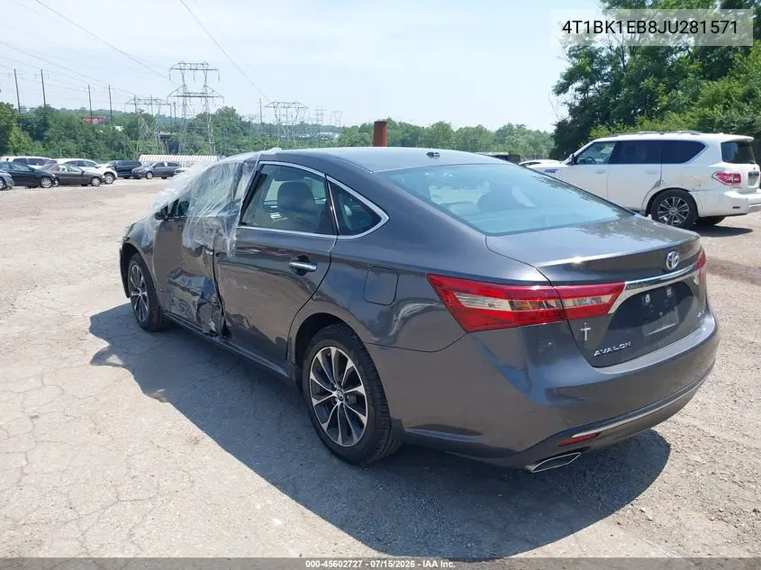 2018 Toyota Avalon Xle VIN: 4T1BK1EB8JU281571 Lot: 45602727