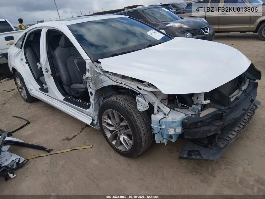 2019 Toyota Avalon Xle VIN: 4T1BZ1FB2KU013806 Lot: 45313962