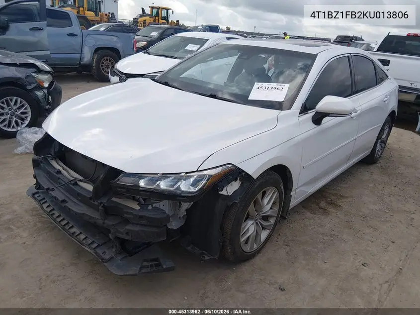 2019 Toyota Avalon Xle VIN: 4T1BZ1FB2KU013806 Lot: 45313962
