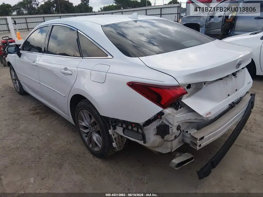 2019 Toyota Avalon Xle VIN: 4T1BZ1FB2KU013806 Lot: 45313962