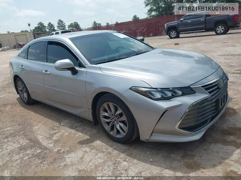 2019 Toyota Avalon Xle VIN: 4T1BZ1FB1KU018916 Lot: 45503035