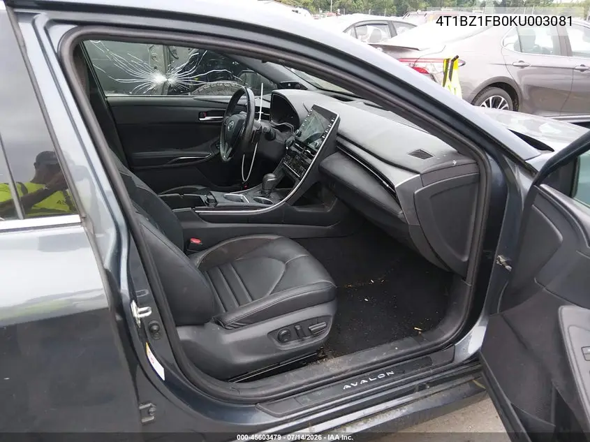 2019 Toyota Avalon Touring VIN: 4T1BZ1FB0KU003081 Lot: 45603479