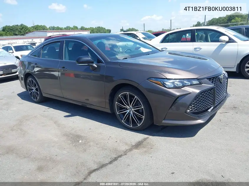 2019 Toyota Avalon Xse VIN: 4T1BZ1FB0KU003811 Lot: 45651851