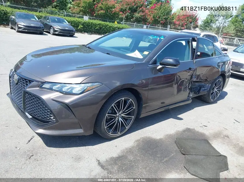 2019 Toyota Avalon Xse VIN: 4T1BZ1FB0KU003811 Lot: 45651851