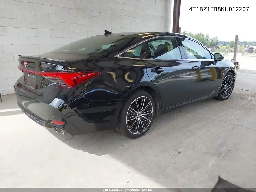 2019 Toyota Avalon Xse VIN: 4T1BZ1FB8KU012207 Lot: 45666265