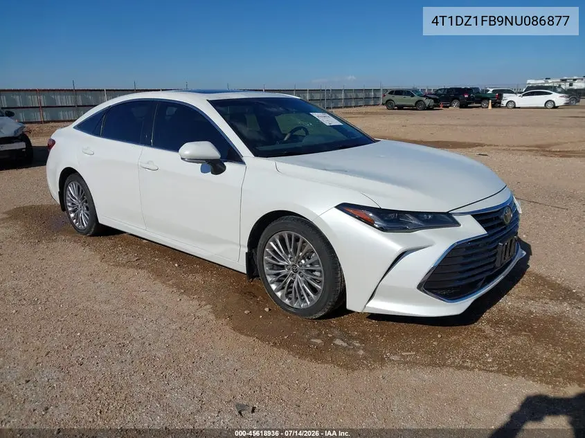 2022 Toyota Avalon Limited VIN: 4T1DZ1FB9NU086877 Lot: 45618936