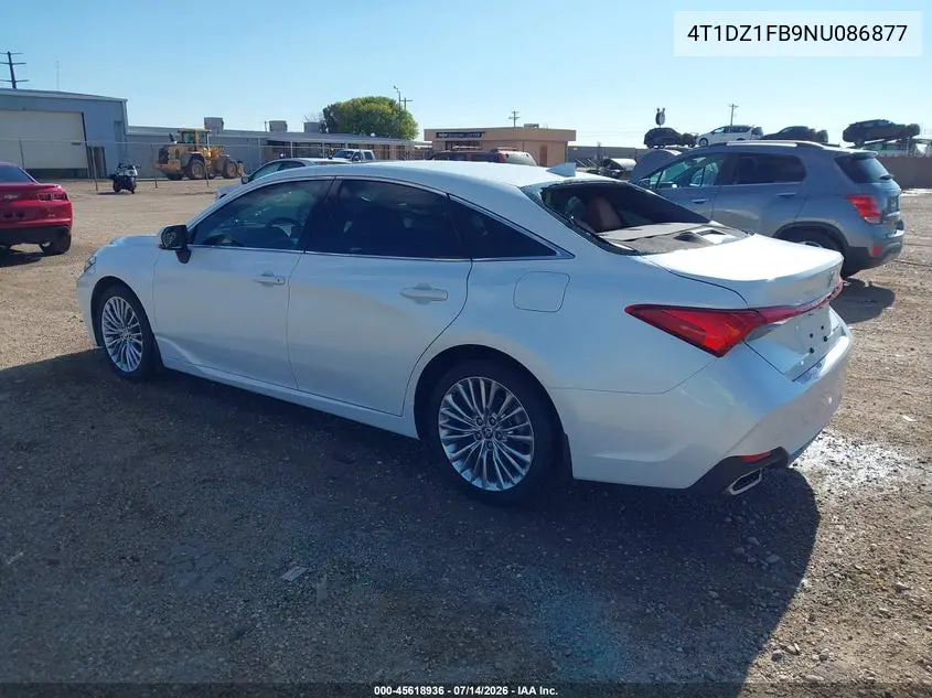 2022 Toyota Avalon Limited VIN: 4T1DZ1FB9NU086877 Lot: 45618936