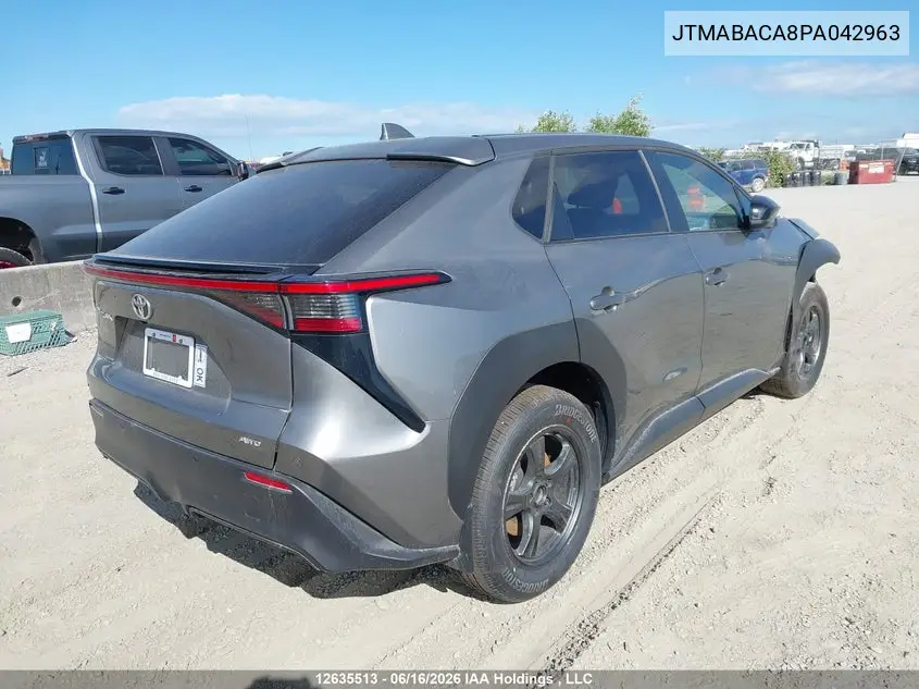 2023 Toyota Bz4X Xle VIN: JTMABACA8PA042963 Lot: 12635513