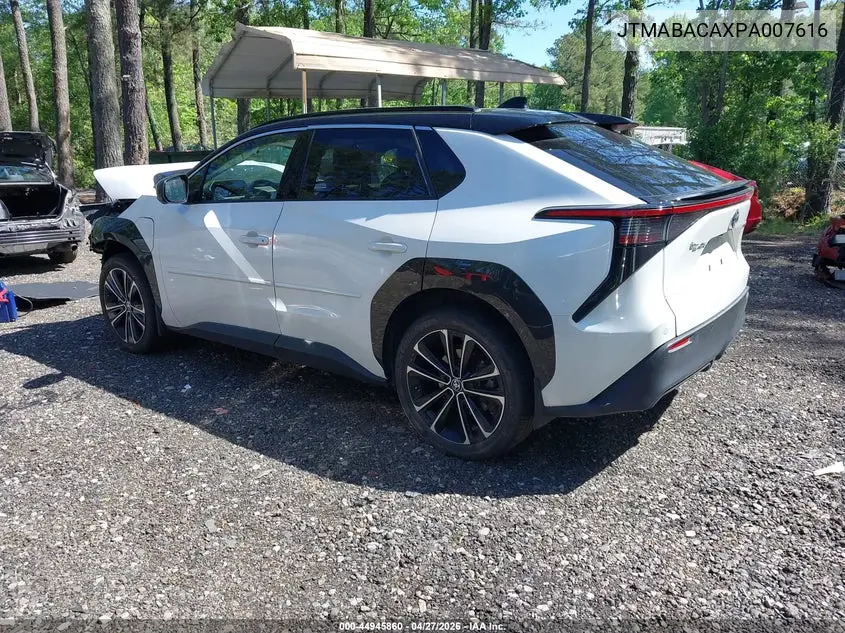 JTMABACAXPA007616 2023 Toyota Bz4X Limited