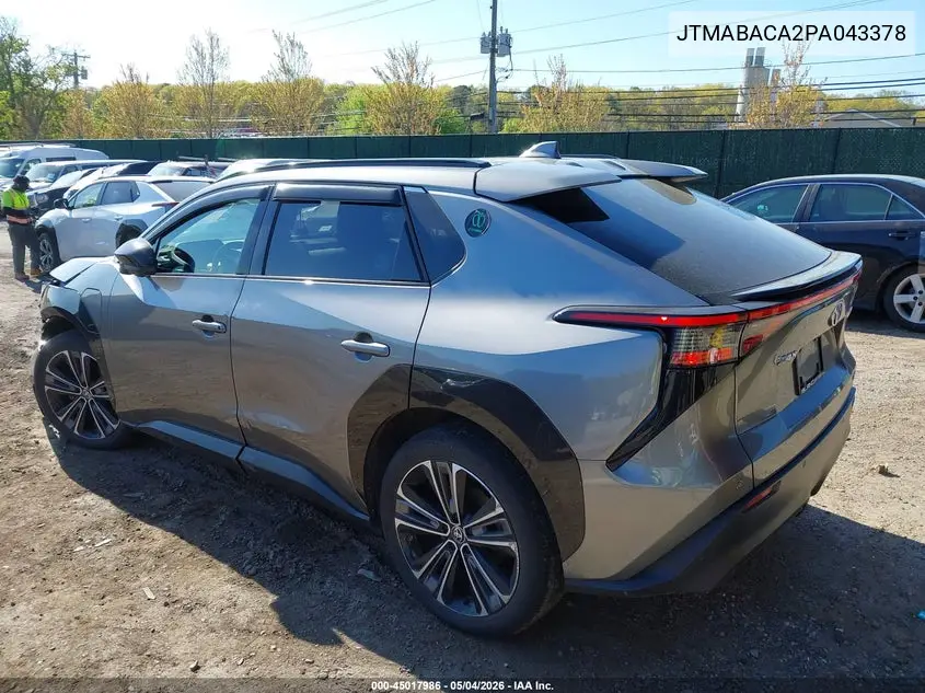 2023 Toyota Bz4X Limited VIN: JTMABACA2PA043378 Lot: 45017986