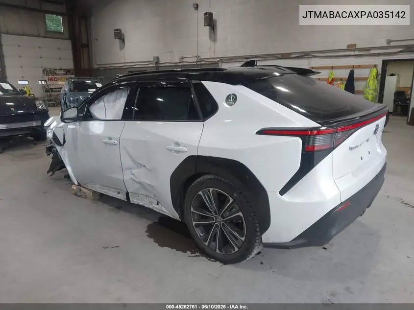 2023 Toyota Bz4X Limited VIN: JTMABACAXPA035142 Lot: 45262761