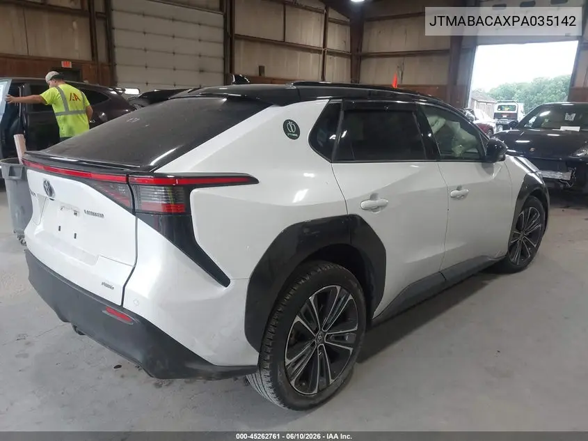 2023 Toyota Bz4X Limited VIN: JTMABACAXPA035142 Lot: 45262761