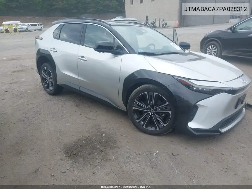 2023 Toyota Bz4X Limited VIN: JTMABACA7PA028312 Lot: 45355267