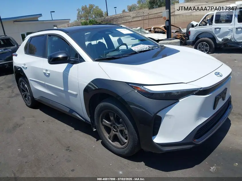2023 Toyota Bz4X Xle VIN: JTMAAAAA7PA017347 Lot: 45517898