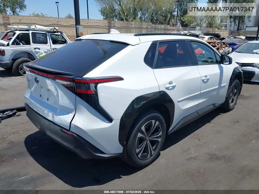 2023 Toyota Bz4X Xle VIN: JTMAAAAA7PA017347 Lot: 45517898