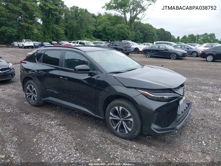 2023 Toyota Bz4X Xle VIN: JTMABACA8PA038752 Lot: 45531887