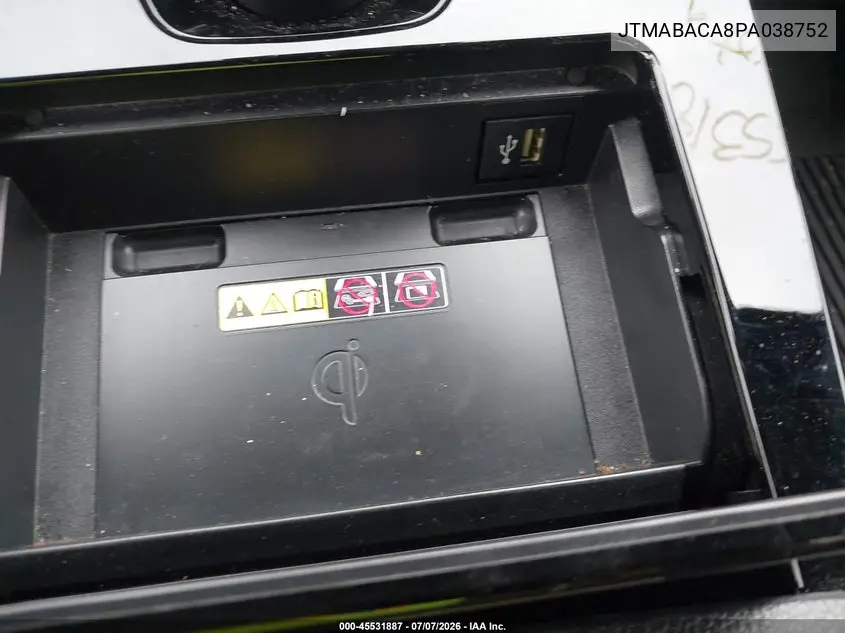 2023 Toyota Bz4X Xle VIN: JTMABACA8PA038752 Lot: 45531887