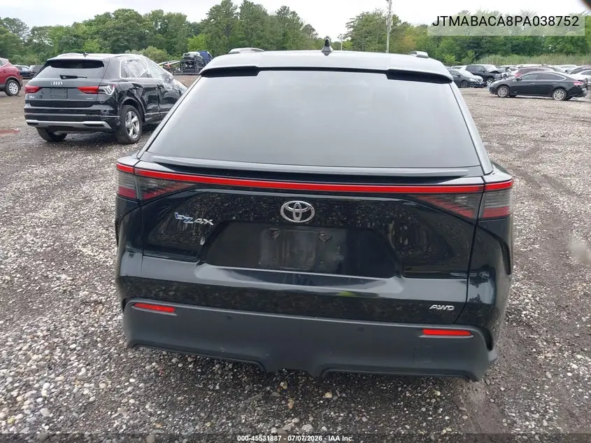 2023 Toyota Bz4X Xle VIN: JTMABACA8PA038752 Lot: 45531887