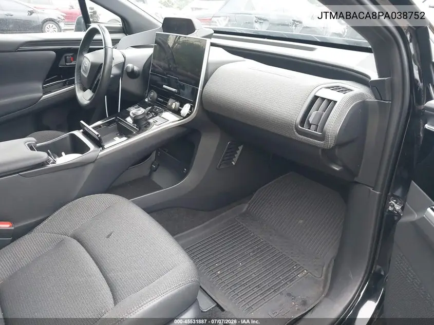 2023 Toyota Bz4X Xle VIN: JTMABACA8PA038752 Lot: 45531887
