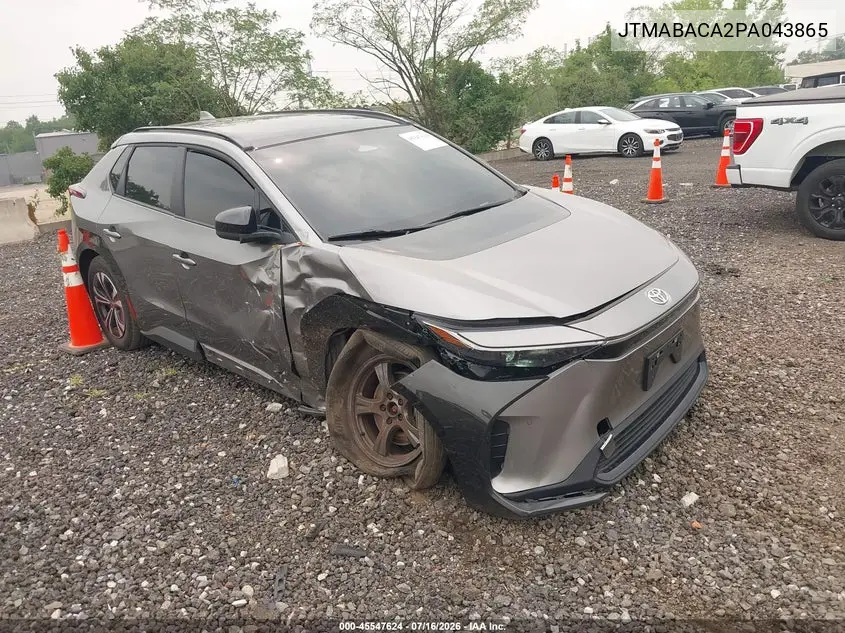 2023 Toyota Bz4X Xle VIN: JTMABACA2PA043865 Lot: 45547624