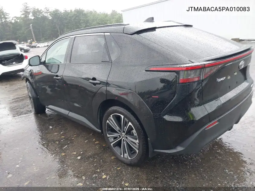 2023 Toyota Bz4X Limited VIN: JTMABACA5PA010083 Lot: 45551274