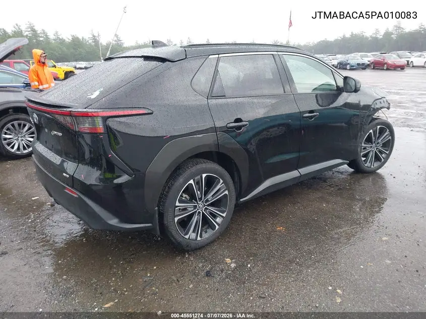 2023 Toyota Bz4X Limited VIN: JTMABACA5PA010083 Lot: 45551274