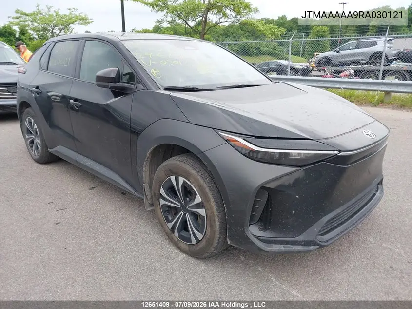 2024 Toyota Bz4X Le VIN: JTMAAAAA9RA030121 Lot: 12651409