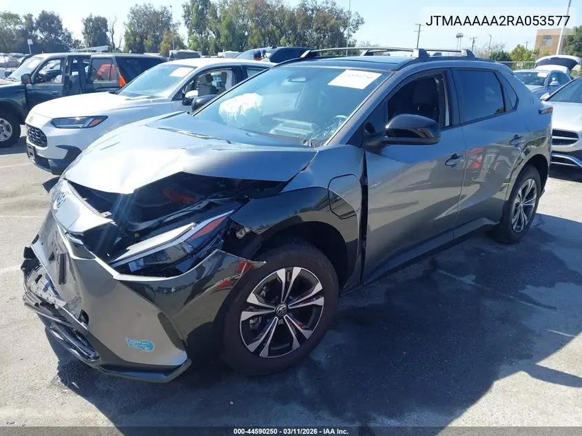 2024 Toyota Bz4X Xle VIN: JTMAAAAA2RA053577 Lot: 44590250