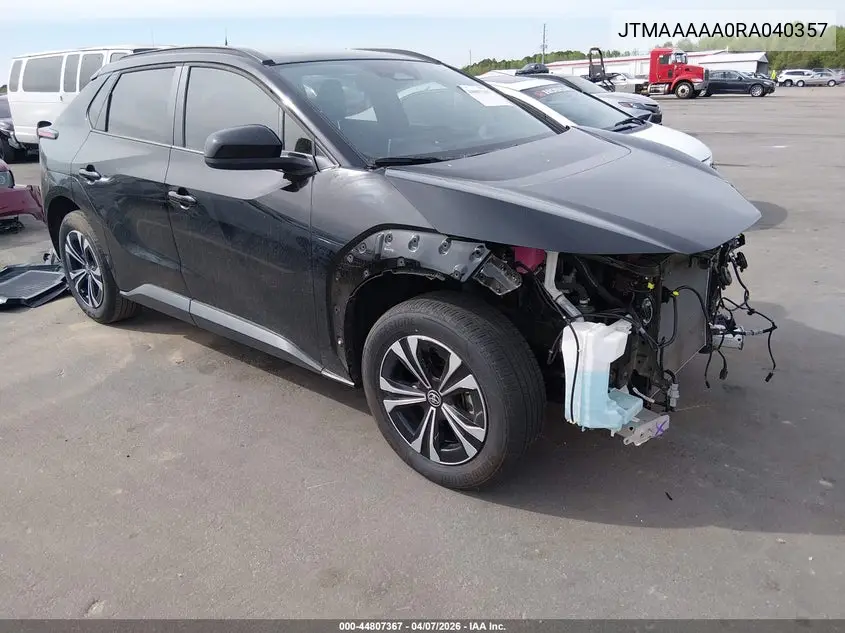 2024 Toyota Bz4X Xle VIN: JTMAAAAA0RA040357 Lot: 44807367
