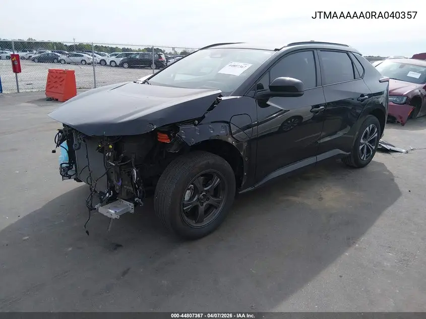2024 Toyota Bz4X Xle VIN: JTMAAAAA0RA040357 Lot: 44807367