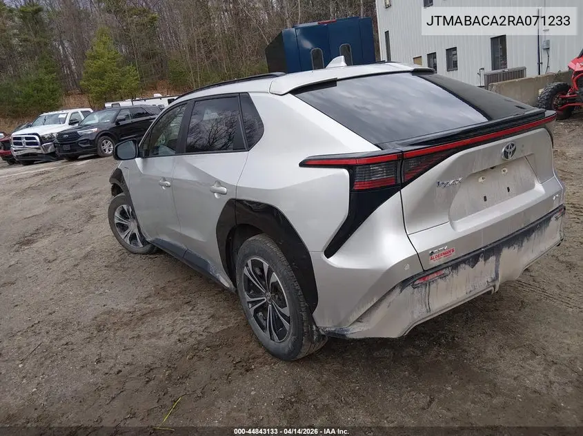 2024 Toyota Bz4X Xle VIN: JTMABACA2RA071233 Lot: 44843133