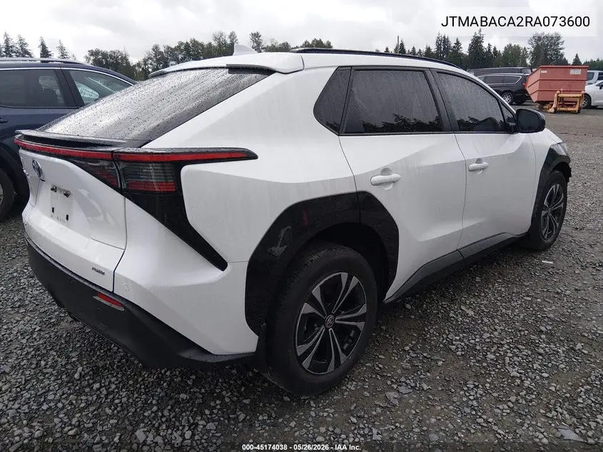 2024 Toyota Bz4X Xle VIN: JTMABACA2RA073600 Lot: 45174038