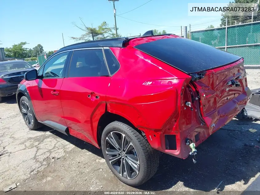 2024 Toyota Bz4X Limited VIN: JTMABACA5RA073283 Lot: 45241530