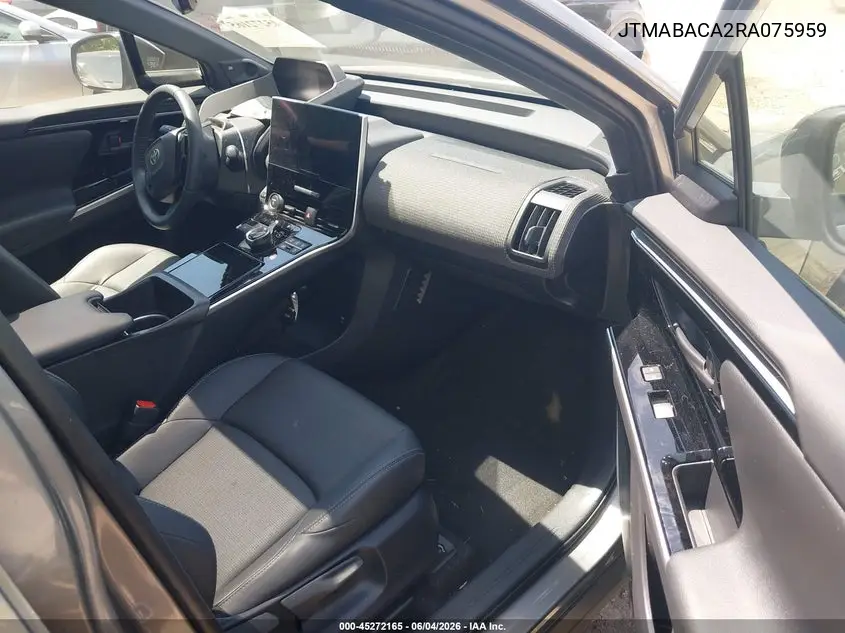 2024 Toyota Bz4X Limited VIN: JTMABACA2RA075959 Lot: 45272165