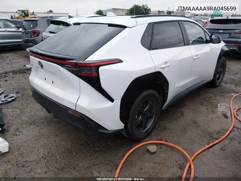 2024 Toyota Bz4X Xle VIN: JTMAAAAA9RA045699 Lot: 45274613