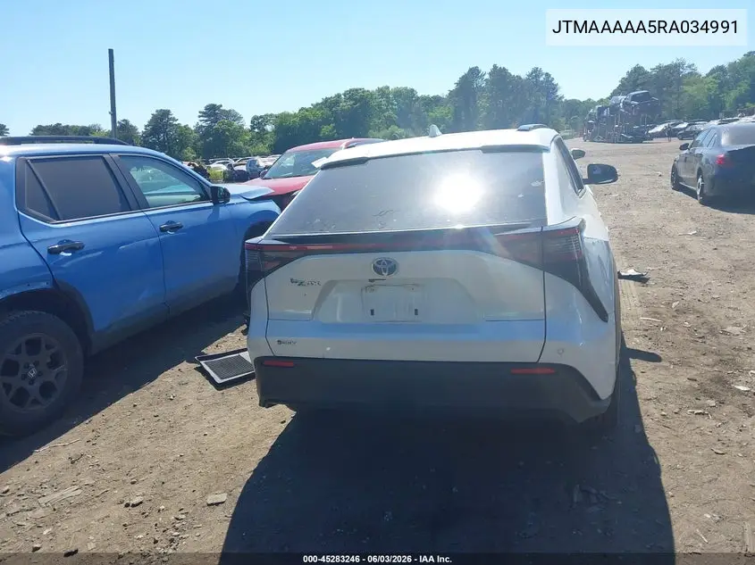 2024 Toyota Bz4X Xle VIN: JTMAAAAA5RA034991 Lot: 45283246