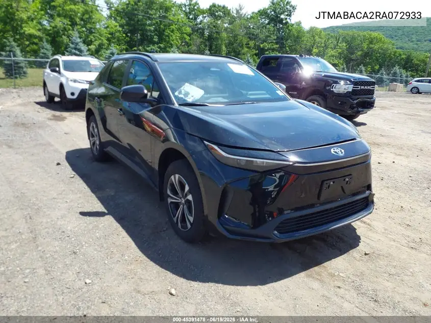 2024 Toyota Bz4X Xle VIN: JTMABACA2RA072933 Lot: 45391478