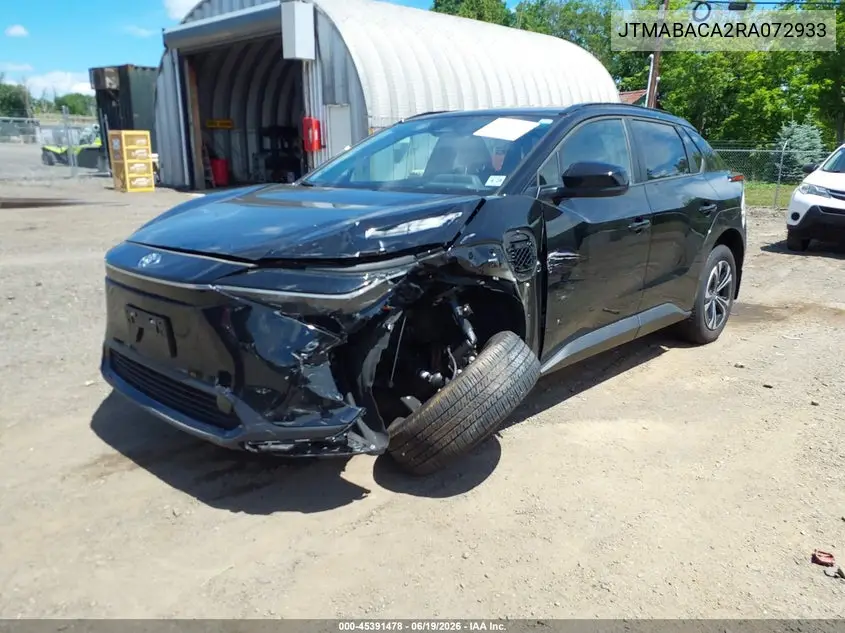 2024 Toyota Bz4X Xle VIN: JTMABACA2RA072933 Lot: 45391478