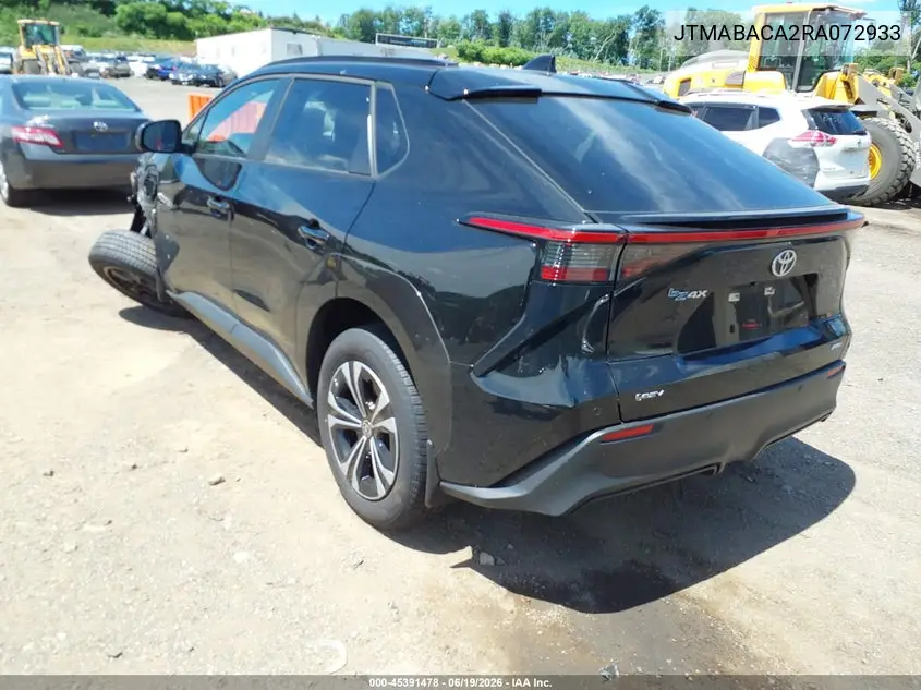 2024 Toyota Bz4X Xle VIN: JTMABACA2RA072933 Lot: 45391478