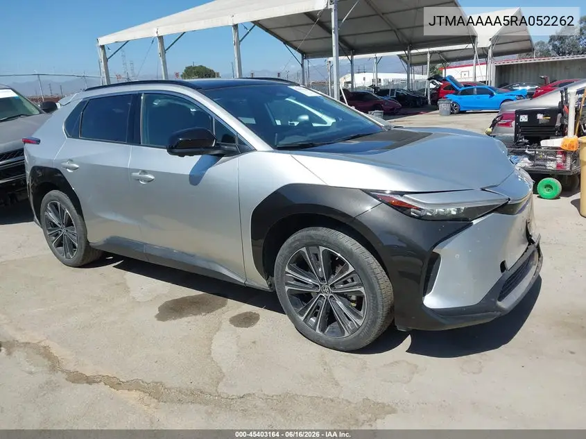 2024 Toyota Bz4X Limited VIN: JTMAAAAA5RA052262 Lot: 45403164
