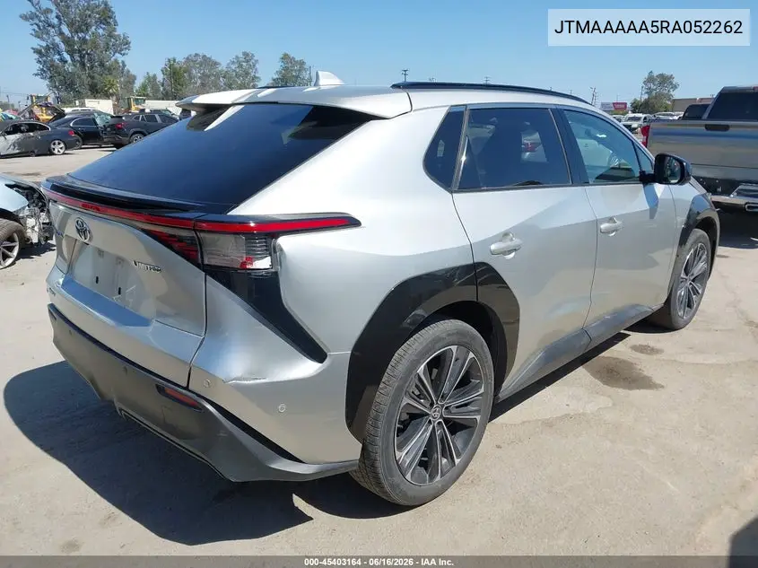 2024 Toyota Bz4X Limited VIN: JTMAAAAA5RA052262 Lot: 45403164