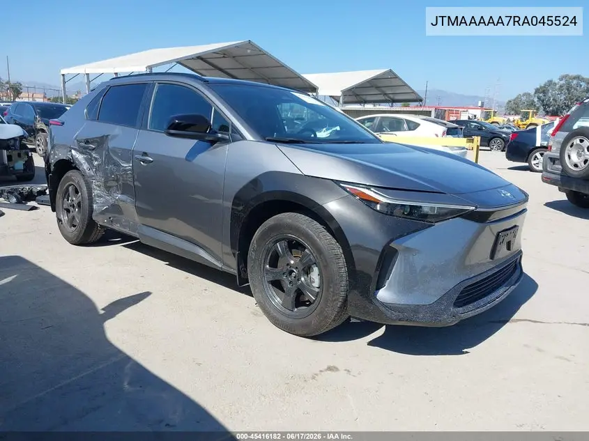 2024 Toyota Bz4X Xle VIN: JTMAAAAA7RA045524 Lot: 45416182