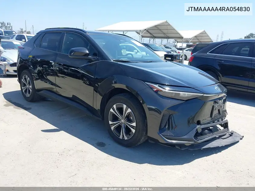 2024 Toyota Bz4X Xle VIN: JTMAAAAA4RA054830 Lot: 45449134