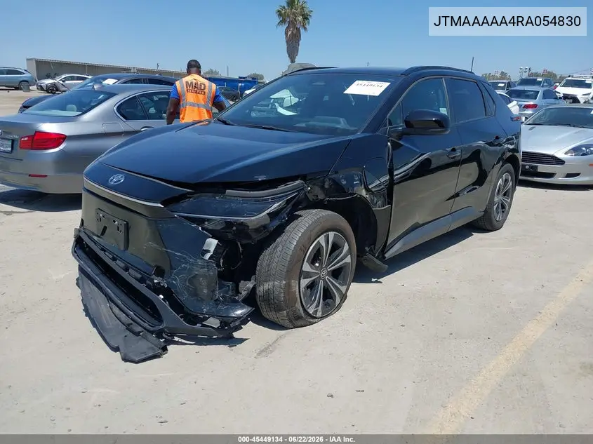 2024 Toyota Bz4X Xle VIN: JTMAAAAA4RA054830 Lot: 45449134