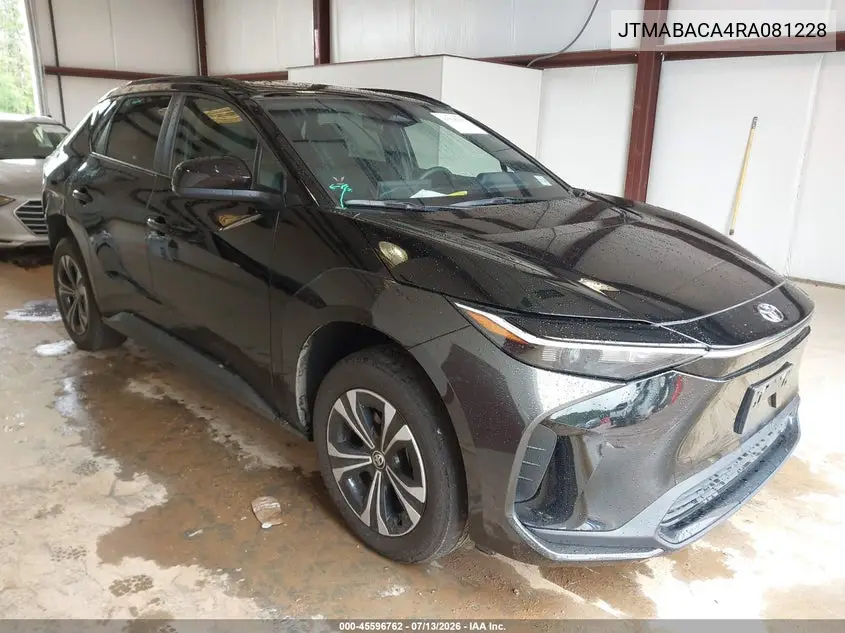 2024 Toyota Bz4X Xle VIN: JTMABACA4RA081228 Lot: 45596762
