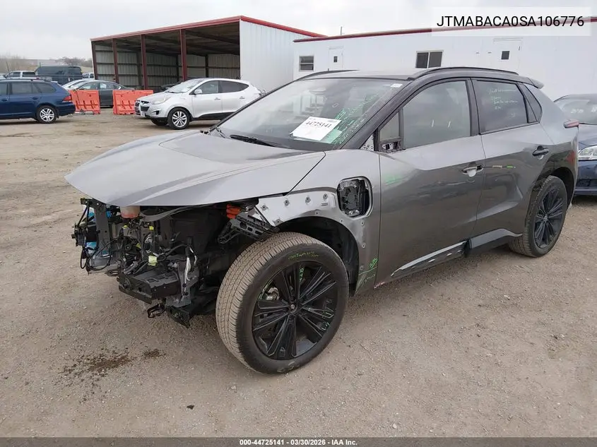 2025 Toyota Bz4X Nightshade VIN: JTMABACA0SA106776 Lot: 44725141