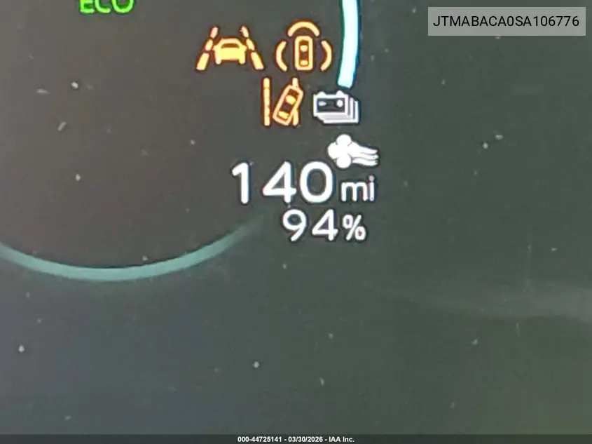 2025 Toyota Bz4X Nightshade VIN: JTMABACA0SA106776 Lot: 44725141